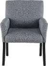 Contemporary Gray Guest Chair