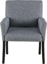 Contemporary Gray Guest Chair