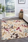 LGN4652 5x7 5 x 7 Medium Ivory and Blue Area Rug - Laguna-2