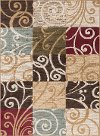 LGN4680 5x7 5 x 7 Medium Ivory, Blue & Green Area Rug - Laguna