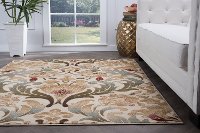 LGN46928X10 8 x 10 Large Ivory, Blue, and Green Area Rug - Laguna-3