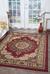 SNS4700 8x11 8 x 10 Large Red and Beige Area Rug - Sensation-2