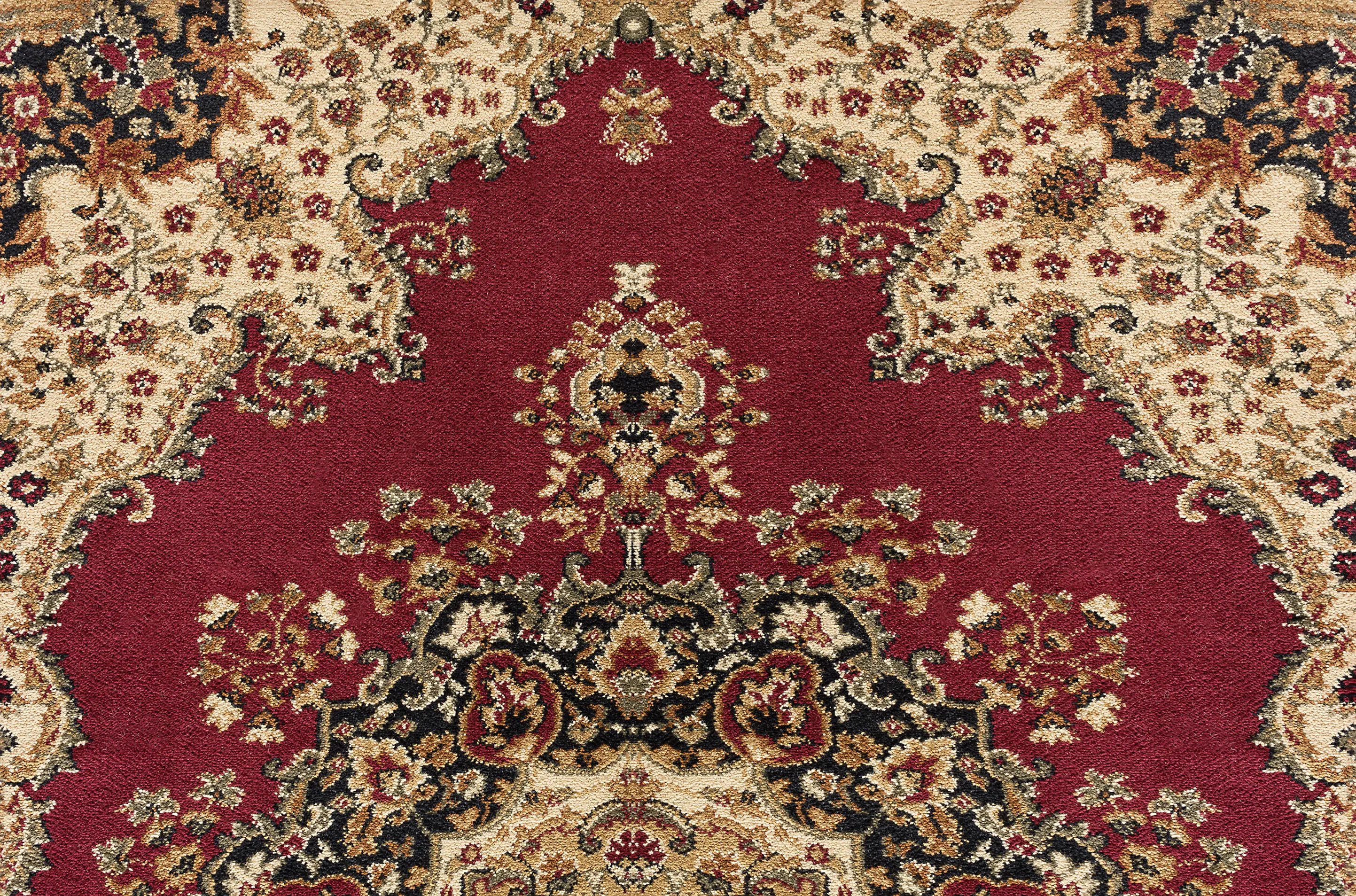 SNS47008x10 8 x 10 Large Red and Beige Area Rug - Sensation-8
