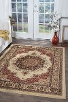 SNS4702 8x11 8 x 10 Large Red and Beige Area Rug - Sensation-2