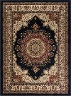SNS47038x11 8 x 10 Large Black, Red, and Beige Area Rug - Sensation