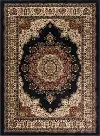 SNS47038x11 8 x 10 Large Black, Red, and Beige Area Rug - Sensation