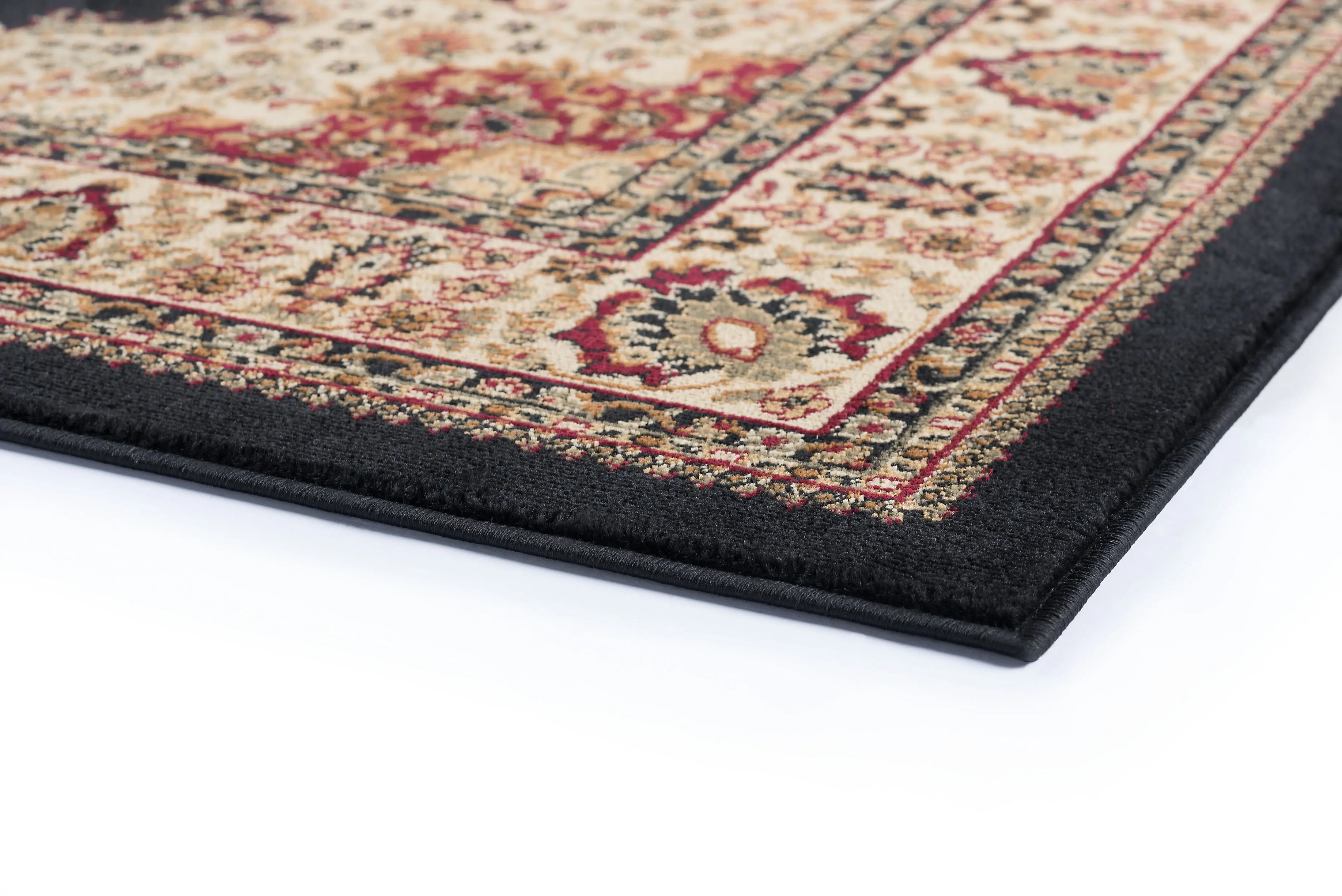 SNS47038x11 8 x 10 Large Black, Red, and Beige Area Rug - Sensation-4