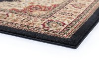 SNS47038x11 8 x 10 Large Black, Red, and Beige Area Rug - Sensation-4