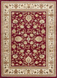 SNS47208x11 8 x 10 Large Red and Beige Area Rug - Sensation