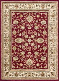 SNS47208x11 8 x 10 Large Red and Beige Area Rug - Sensation