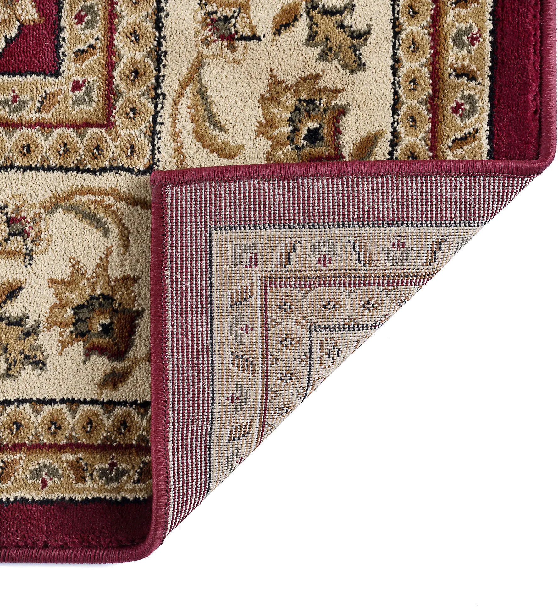 SNS47208x11 8 x 10 Large Red and Beige Area Rug - Sensation-5