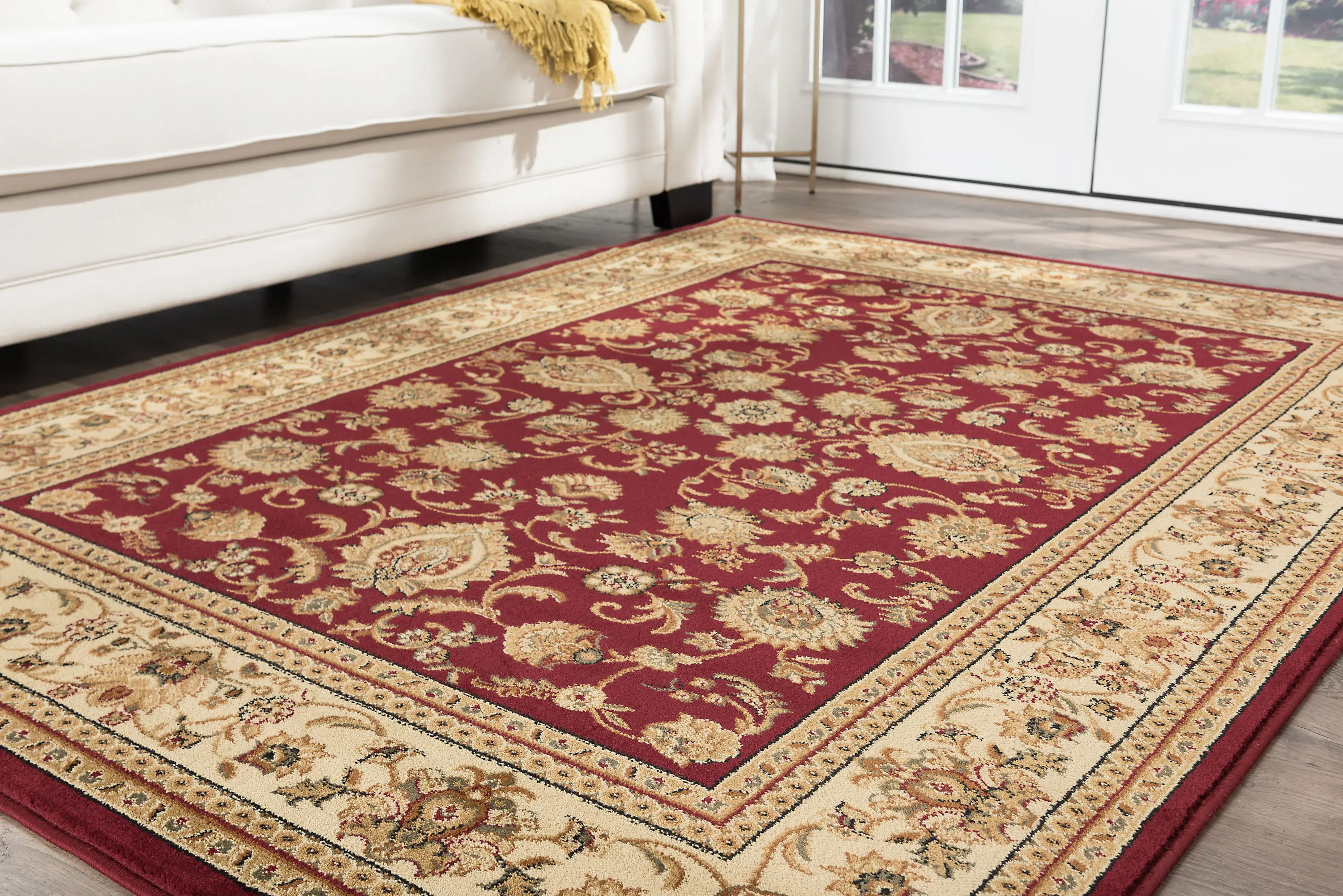 SNS47208x11 8 x 10 Large Red and Beige Area Rug - Sensation-7