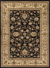 SNS47235x8 5 x 7 Medium Black and Tan Area Rug - Sensation