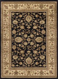 SNS4723 5x8 5 x 7 Medium Black and Tan Area Rug - Sensation