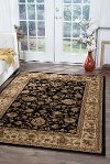 SNS4723 8x11 8 x 10 Large Black and Tan Area Rug - Sensation-2