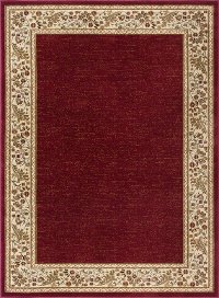 SNS4740 5x8 5 x 7 Medium Beige & Red Area Rug - Sensation
