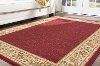 SNS4740 5x8 5 x 7 Medium Beige & Red Area Rug - Sensation-7