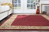 SNS4740 5x8 5 x 7 Medium Beige and Red Area Rug - Sensation-6