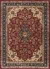 SNS47805x8 5 x 7 Medium Navy Blue and Red Area Rug - Sensation