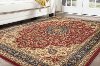 SNS4780 5x8 5 x 7 Medium Navy Blue and Red Area Rug - Sensation-7