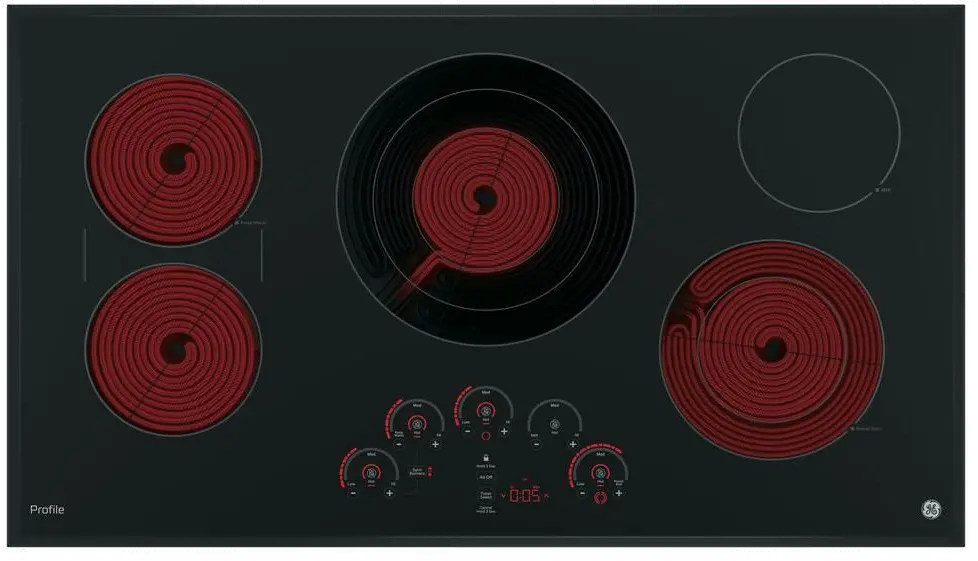 PP9036DJBB GE Profile 36 Inch Smoothtop Electric Cooktop - Black-2