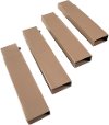 19802TAN Disc-O-Bed Tan Leg Extensions (Set of 4)