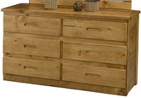 Casual Rustic Honey Pine Dresser - Phoenix