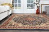 SNS4787 8x11 8 x 11 Large Navy Blue and Red Area Rug - Sensation-6