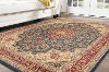 SNS4787 8x11 8 x 11 Large Navy Blue and Red Area Rug - Sensation-7