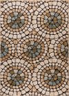 LGN4950 5x7 5 x 7 Medium Ivory, Blue, and Beige Area Rug - Laguna