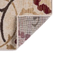 LGN50528x10 8 x 10 Large Ivory, Red, and Gold Area Rug - Laguna-5