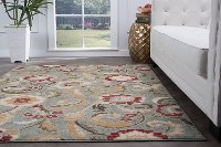 LGN50565x7 5 x 7 Medium Blue, Red, and Beige Area Rug - Laguna-3