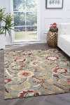 LGN5056 8x10 8 x 10 Large Blue, Red, and Beige Area Rug - Laguna-2
