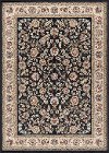 LGN50738x10 8 x 10 Large Black, Gold, and Ivory Area Rug - Laguna