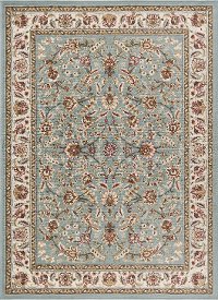 LGN5076 5x7 5 x 7 Medium Blue, Gold & Ivory Area Rug - Laguna