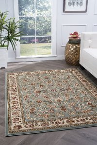 LGN50768x10 8 x 10 Large Blue, Gold, and Ivory Area Rug - Laguna-2