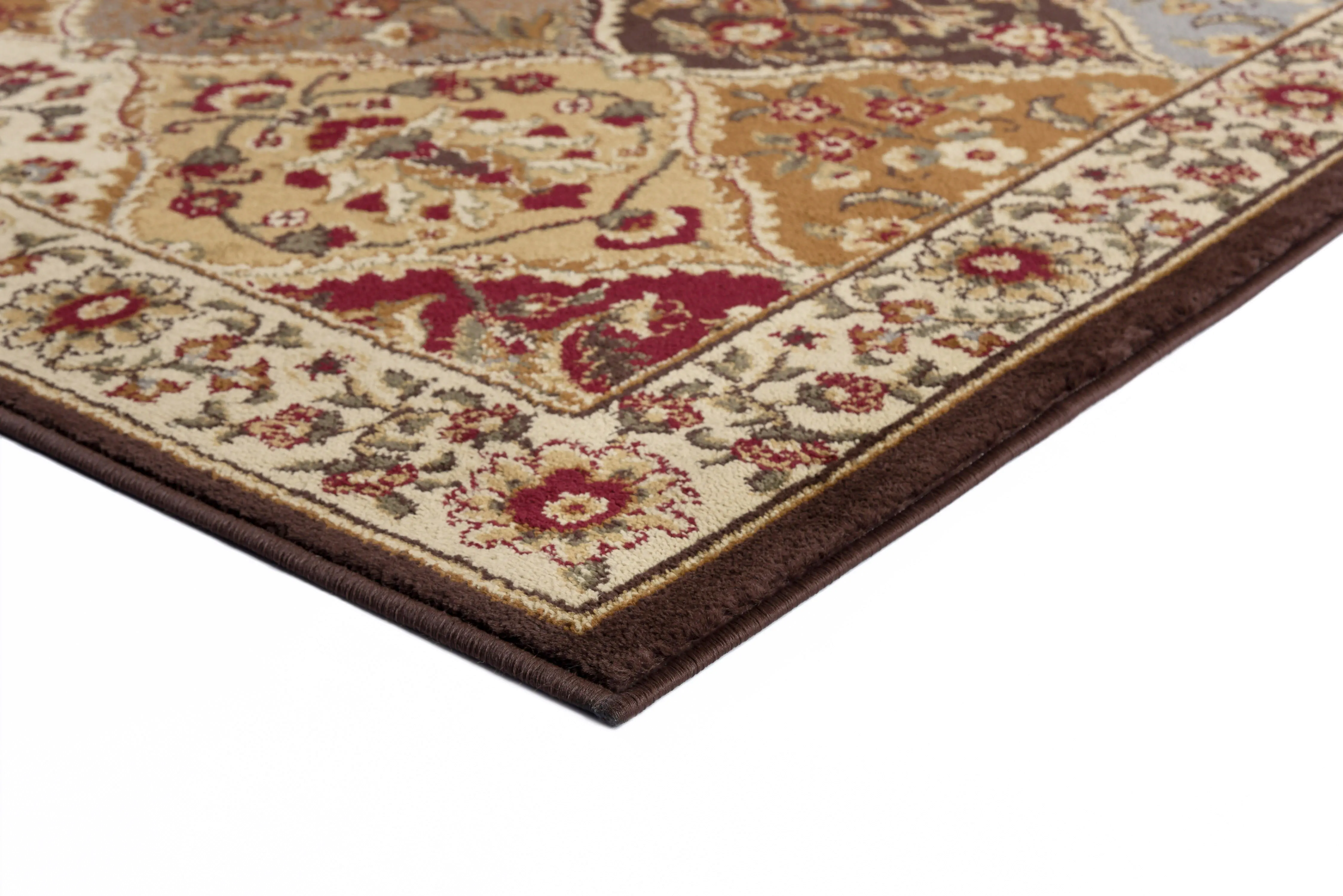 ELG51205x7 5 x 7 Medium Tan and Red Area Rug - Elegance-3