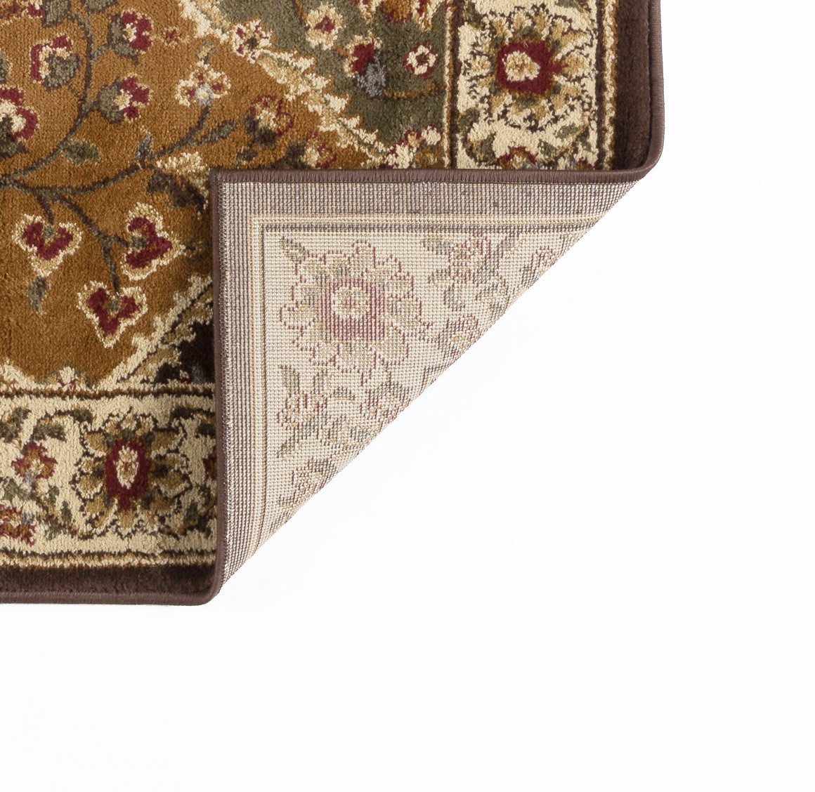 ELG51205x7 5 x 7 Medium Tan and Red Area Rug - Elegance-5