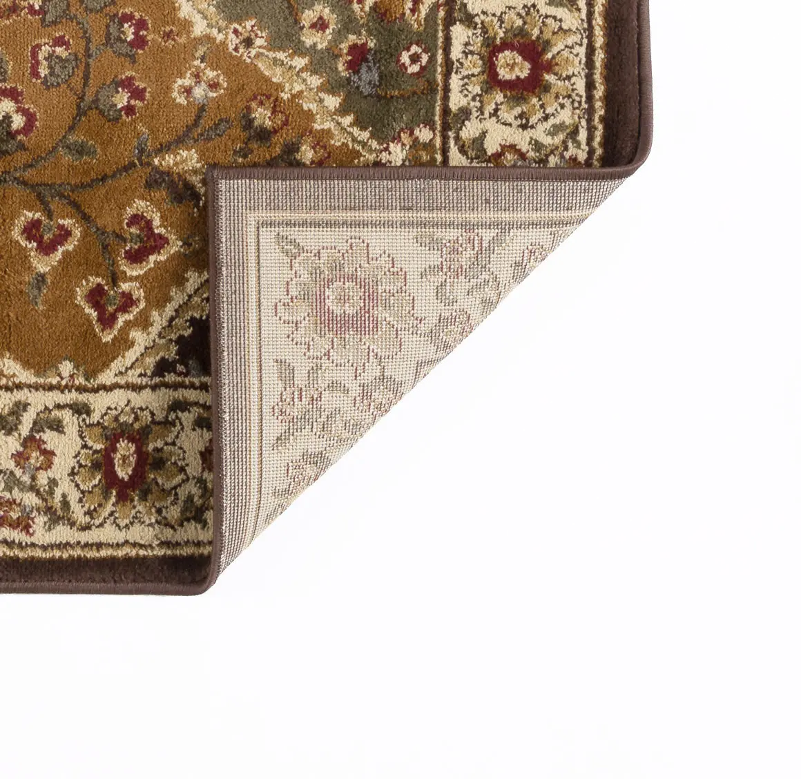 ELG51205x7 5 x 7 Medium Tan and Red Area Rug - Elegance-5