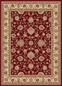 ELG51405x7 5 x 7 Medium Beige and Red Area Rug - Elegance