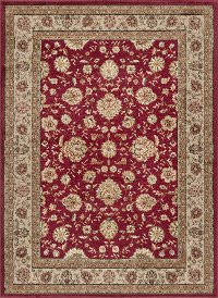 ELG51405x7 5 x 7 Medium Beige and Red Area Rug - Elegance-4