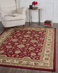 ELG51405x7 5 x 7 Medium Beige and Red Area Rug - Elegance-5