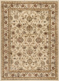 ELG51425x7 5 x 7 Medium Beige and Red Area Rug - Elegance