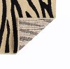 ELG5162 5x7 5 x 7 Medium Beige & Black Zebra Print Area Rug - Elegance-5
