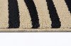 ELG5162 5x7 5 x 7 Medium Beige and Black Zebra Print Area Rug - Elegance-4