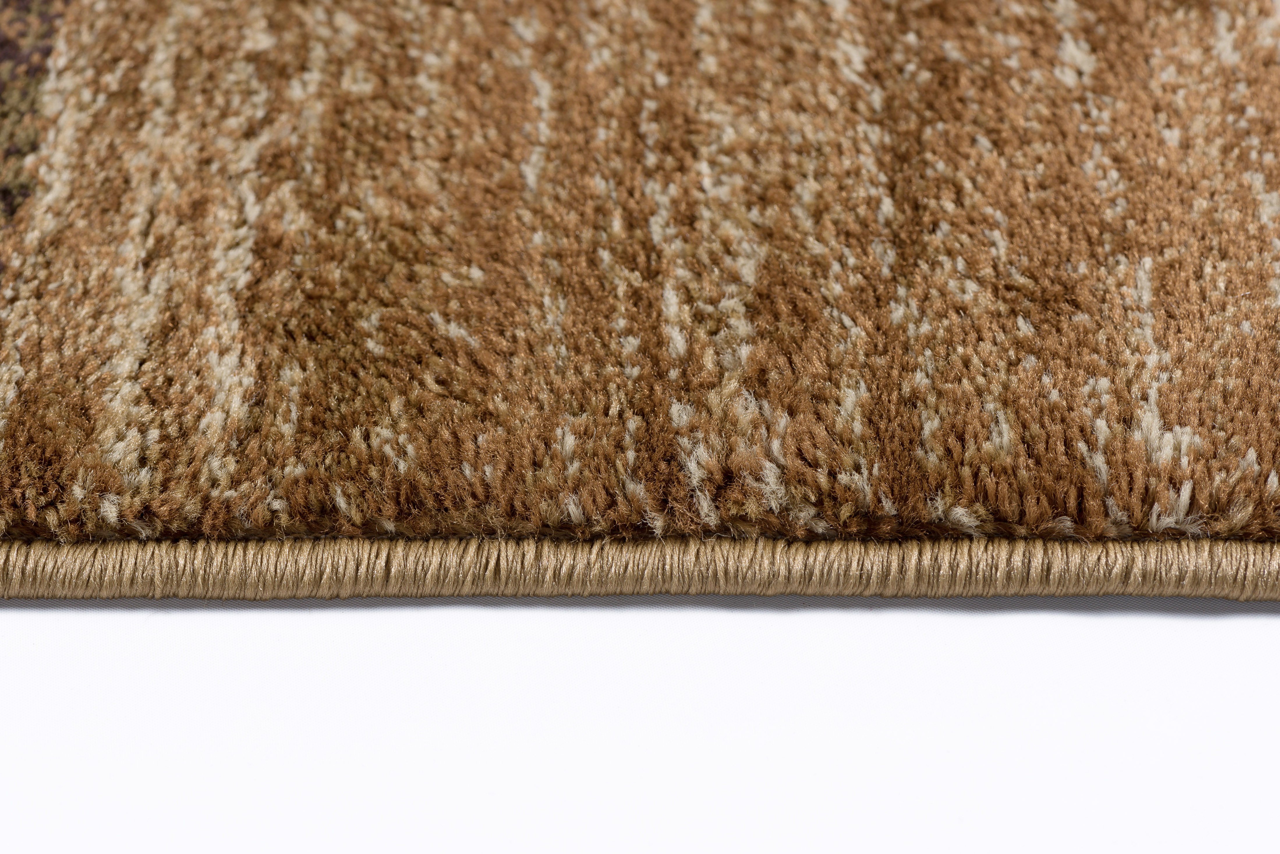 ELG52105x7 5 x 7 Medium Brown, Red, and Green Area Rug - Elegance-4