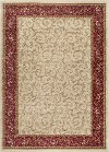 ELG54028X10 8 x 10 Large Ivory, Gold, and Red Area Rug - Elegance
