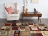 ELG5410 5x7 5 x 7 Medium Red, Gray-Blue, and Beige Area Rug - Elegance-2