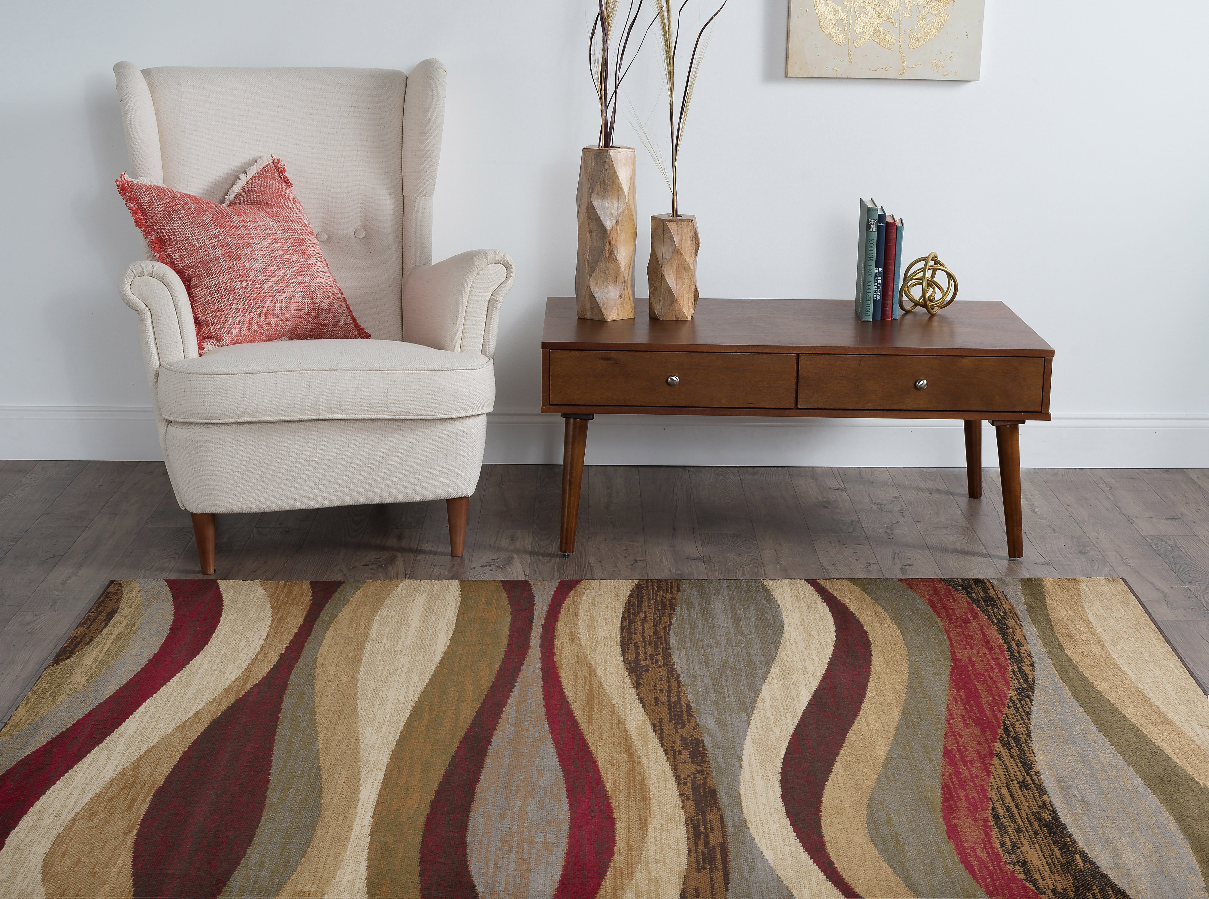 ELG54208x10 8 x 10 Large Tonal Waves Area Rug - Elegance-2