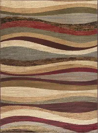 ELG5420 8X10 Elegance 8 x 10 Tonal Waves Area Rug